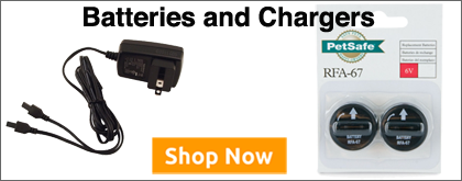 wireless dog fence batteries and chargers