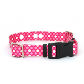 eXtreme Dog Fence Replacement Containment and Training Collar Strap-Large: 18" - 27" x 1"-Pink Dots