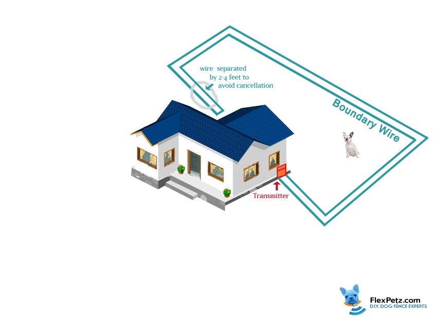 Double loop installation for Invisible Fence