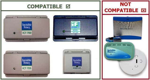 Invisible Fence compatible transmitter chart.